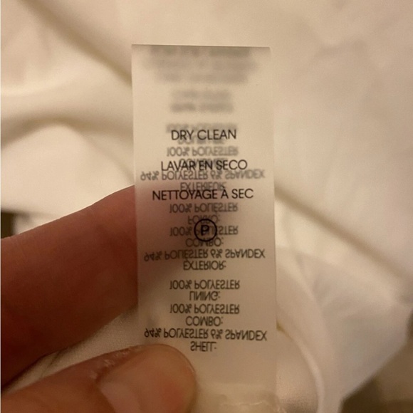 Calvin Klein Women's Off- White Dress with Ruffle Sleeves Sz 4 NWT - Picture 8 of 14